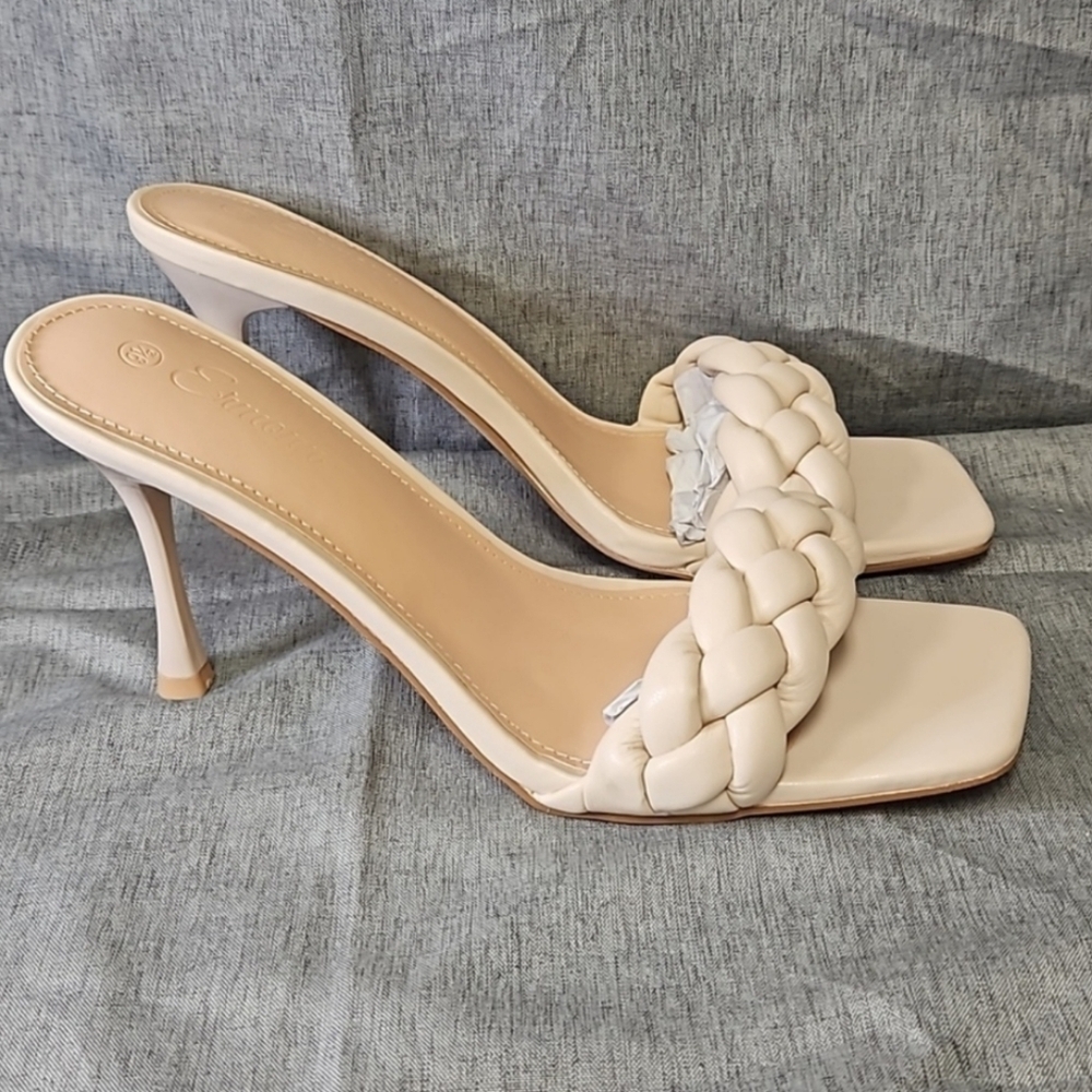 Ermonn Square Toe Braided Sandals